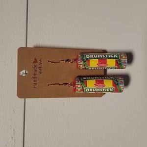 Handmade "Drumstick" Earrings